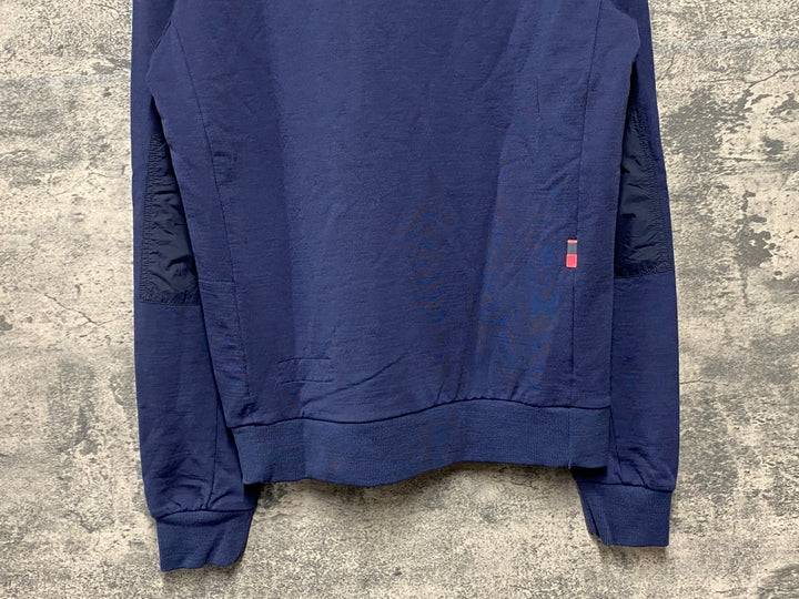 KI191 ラファ Rapha MERINO SWEAT SHIRT 長袖 スウェット ネイビー M