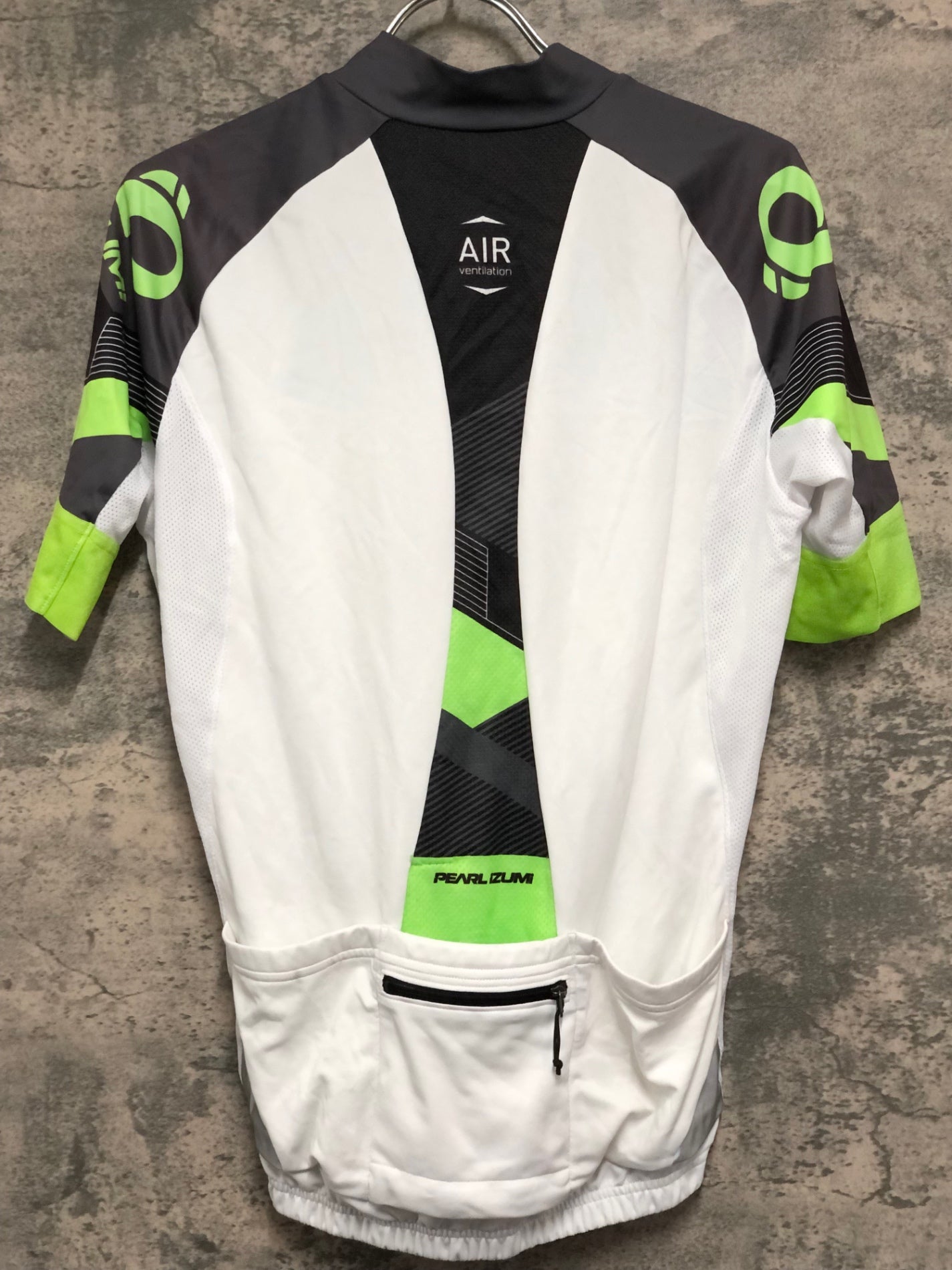 KE461 パールイズミ PEARL iZUMi 半袖 サイクルジャージ 白 グレー 黄