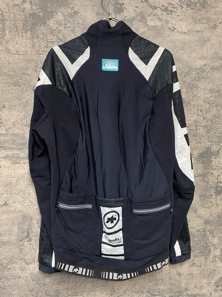 KH638 アソス ASSOS ij.bonka6 Cento Jacket 長袖 サイクルジャケット 黒 白 L