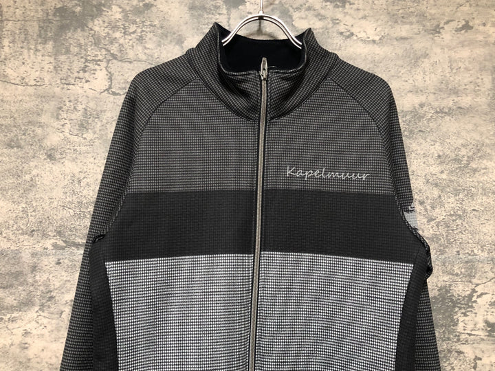 KL357 カペルミュール KAPELMUUR 長袖 サイクルジャケット 黒白 L 裏起毛