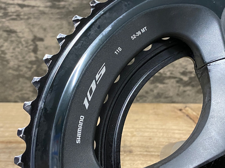 JJ859 シマノ SHIMANO 105 FC-R7000 右クランクアーム チェーンリングのみ 170mm 52×36T