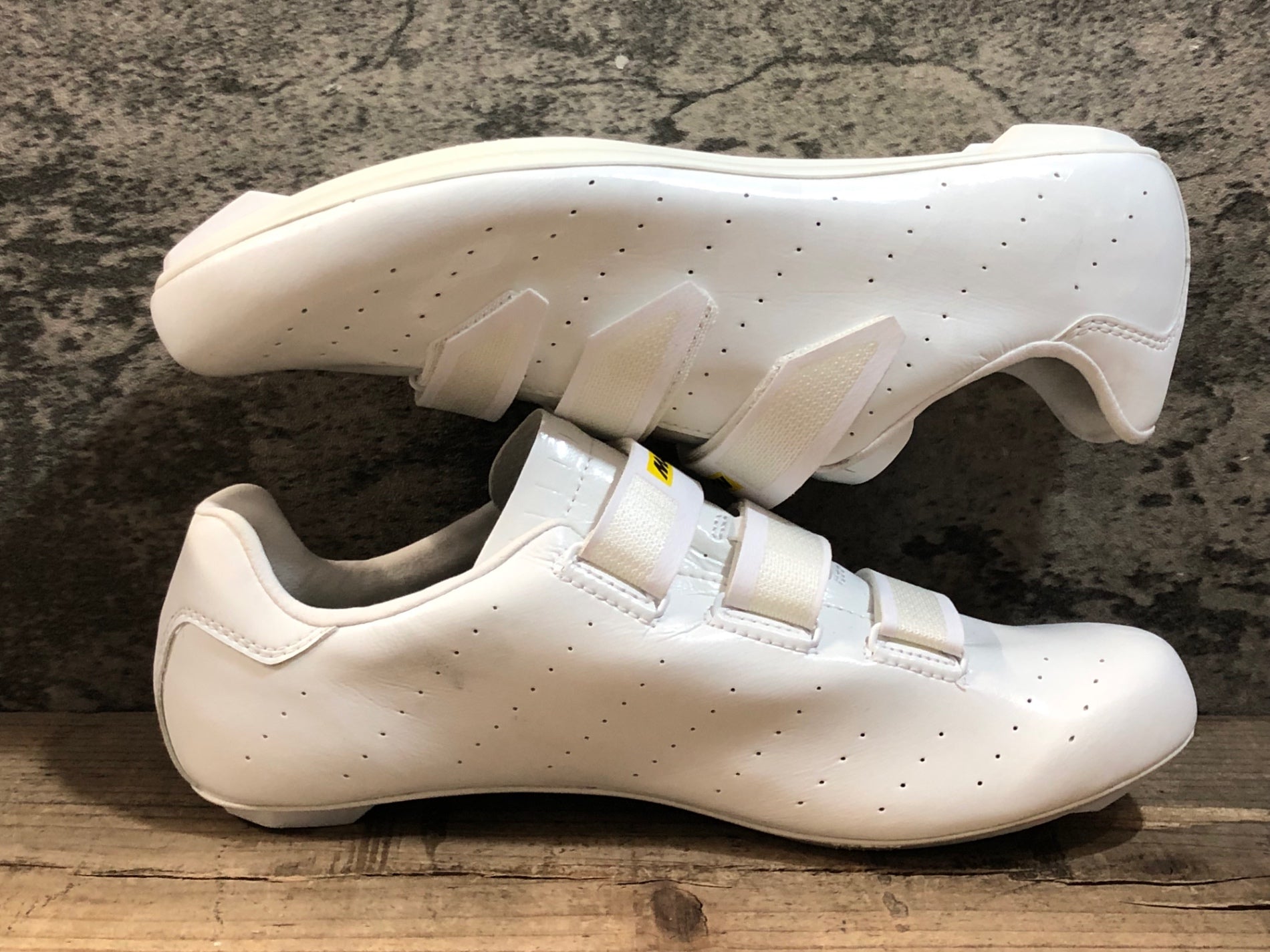 JT231 マヴィック MAVIC COSMIC ベルクロ ビンディングシューズ 3穴 白