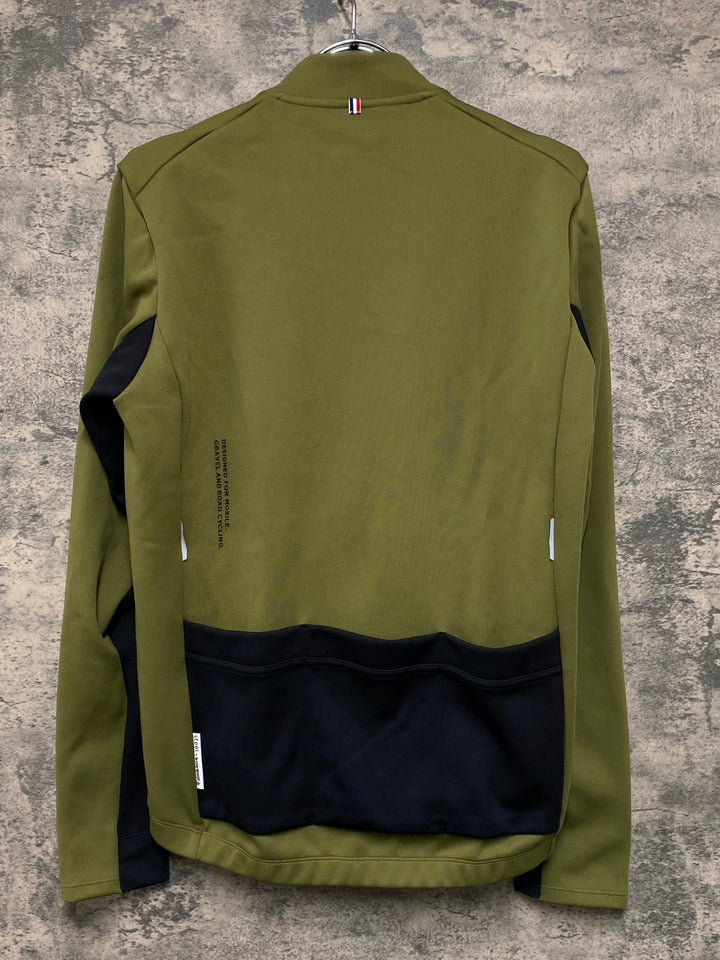 JV410 ルコックスポルティフ le coq sportif 長袖 サイクルジャージ オリーブ M