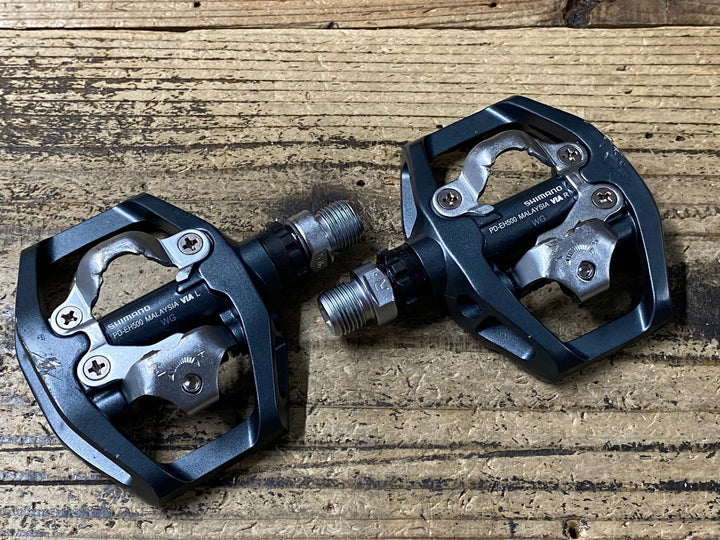JZ357 シマノ SHIMANO PD-EH500 ビンディングペダル 片面フラット SPD