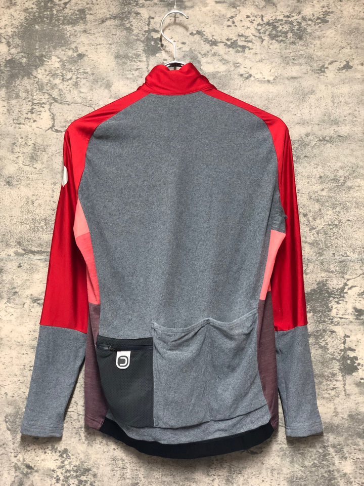 KM220 ドットアウト DOTOUT FANATICA WOOL JERSEY 長袖 サイクルジャージ グレー M