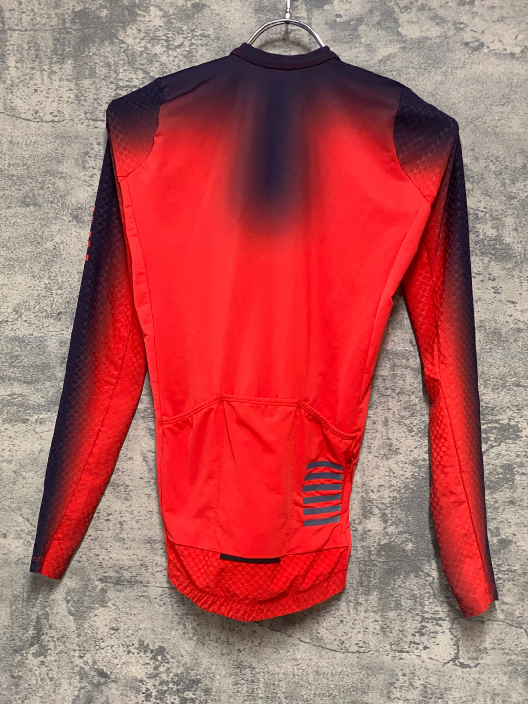 KE078 ラファ Rapha PRO TEAM LS AERO JERSEY 長袖 サイクルジャージ 赤 XS