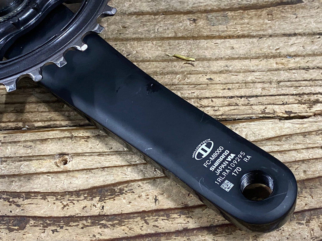 JU483 シマノ SHIMANO デオーレXT DEORE XT FC-M8000 クランクセット 170mm 34T 11S ナローワイド 非純正ボルト