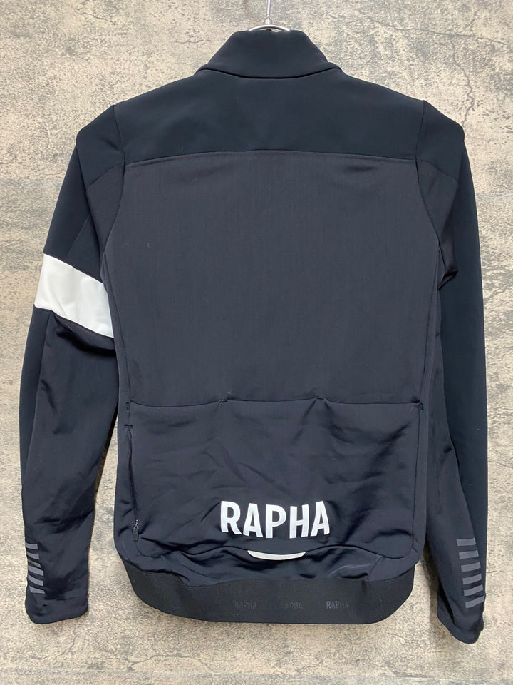 KL469 ラファ Rapha WOMEN'S PRO TEAM WINTER JACKET 長袖 サイクルジャケット 黒 XS 裏起毛 ※動物の毛