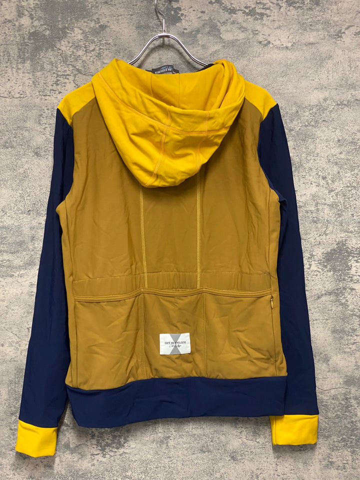 JU496 カフェドシクリステ Cafe du Cycliste PENELOPE Unisex 長袖 サイクルジャージ 茶 紺 L