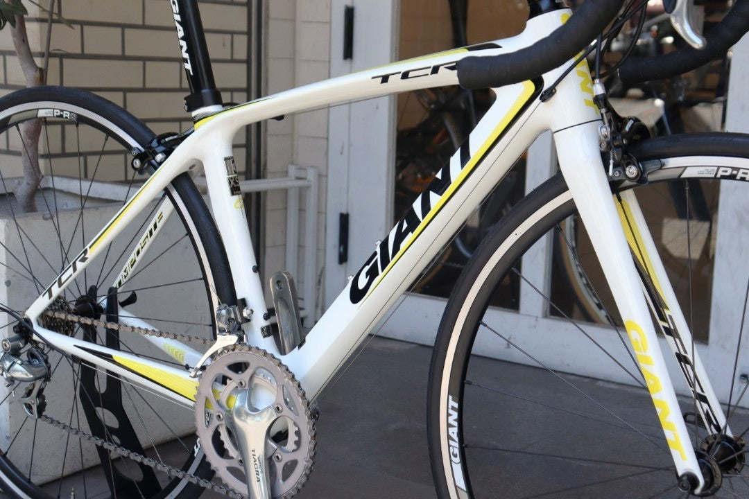 訳アリ ジャイアント GIANT TCR COMPOSITE 3 2014モデル XSサイズ シマノ ティアグラ 4500 MIX 9S カーボン ロードバイク 【横浜店】