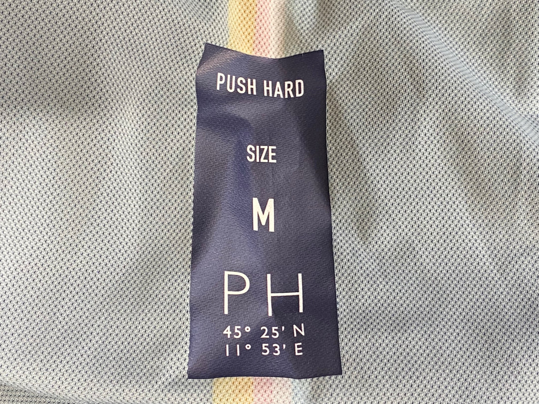 KD787 プッシュハード PUSH HARD ビブタイツ 紺 M 裏起毛 ※パッド部擦れあり