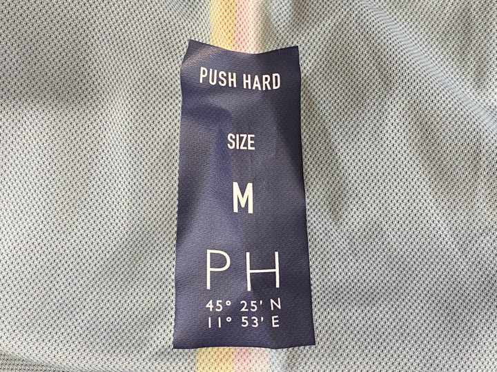 KD787 プッシュハード PUSH HARD ビブタイツ 紺 M 裏起毛 ※パッド部擦れあり