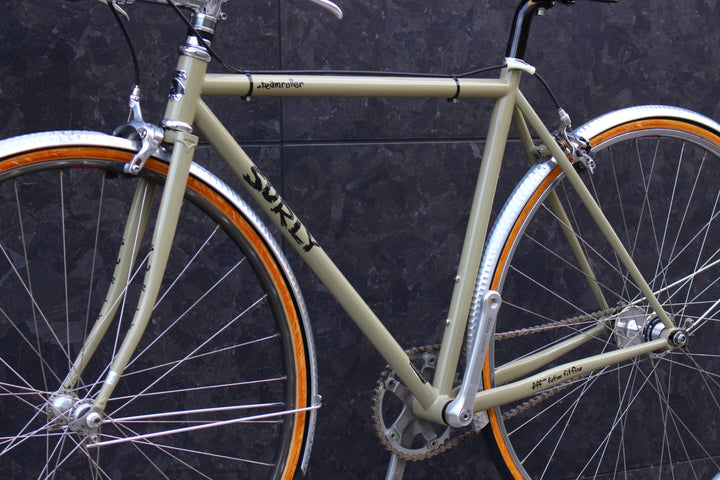【店頭受け取り限定】サーリー SURLY スチームローラー STEAMROLLER 49サイズ 固定ギア クロモリ ピストバイク 【福岡店】