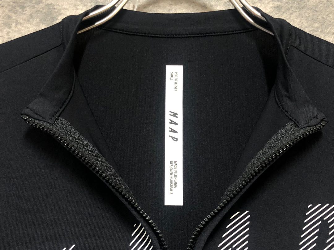 KL002 マープ MAAP PRO FIT JERSEY 長袖 サイクルジャージ 黒 S