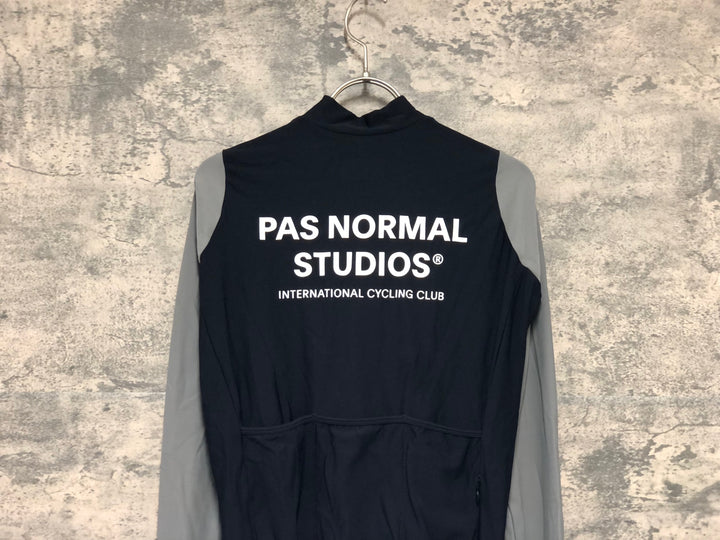 KK161 パスノーマルスタジオ PAS NORMAL STUDIOS MECHANISM 長袖 サイクルジャージ グレー 黒 S