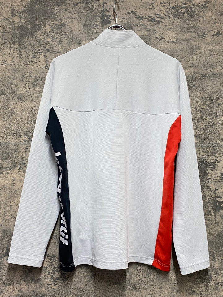 KN792 ルコックスポルティフ le coq sportif 長袖 サイクルジャージ グレー L