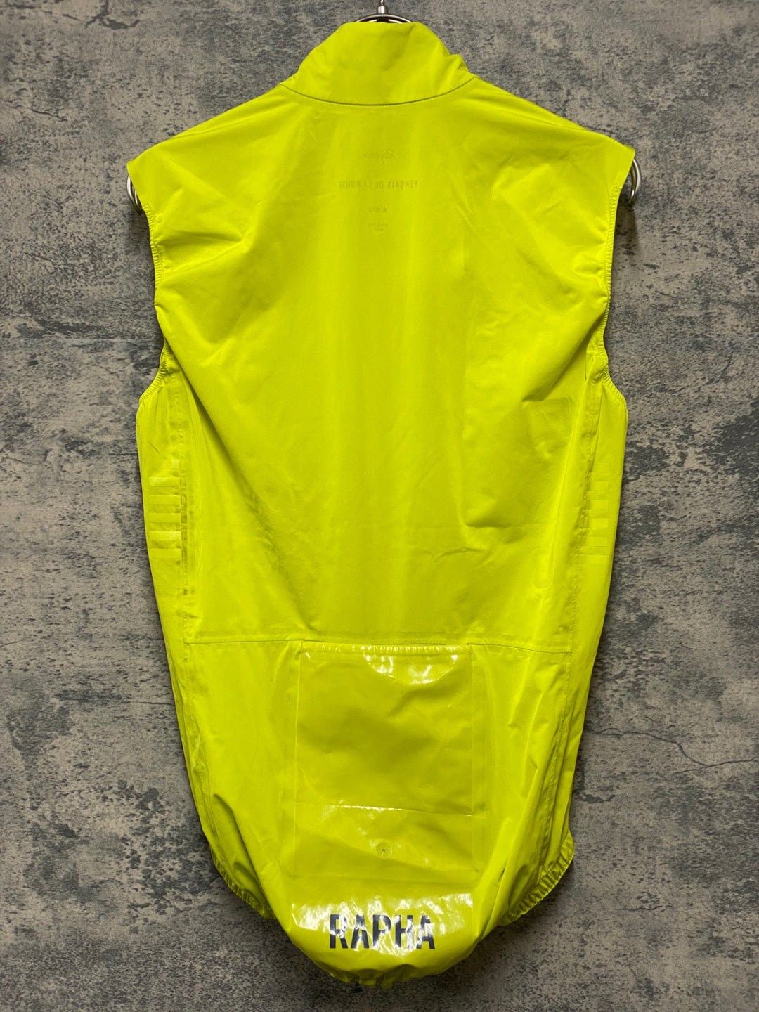KI221 ラファ Rapha PRO TEAM LW RAIN GILET サイクルベスト ジレ 黄 M