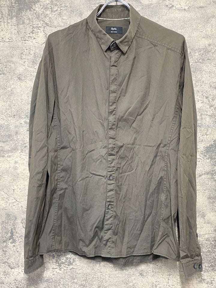KI184 ラファ Rapha LONG SLEEVE SHIRT 長袖 シャツ ブラウン M