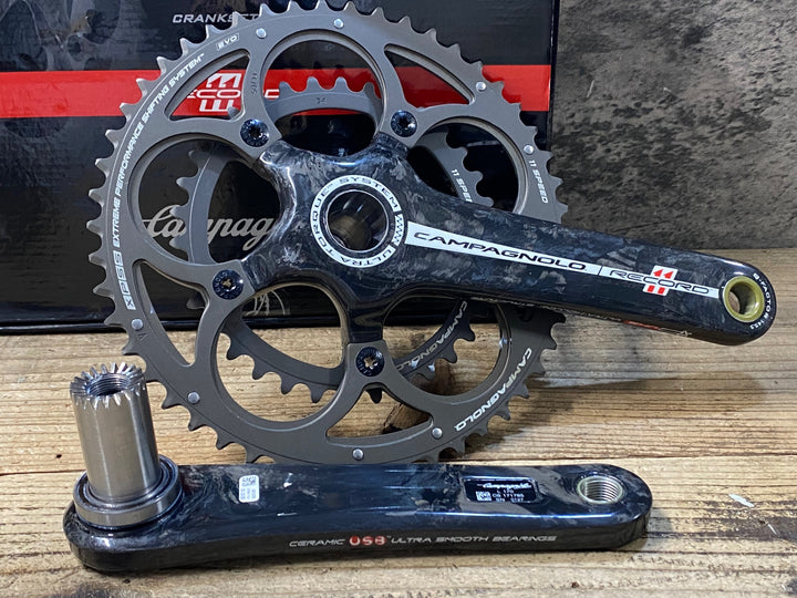 KM362 カンパニョーロ CAMPAGNOLO レコード RECORD FC12-RE040C クランクセット 5ARM 170mm 50/34T クランクボルト欠品
