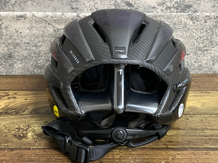 KA012 メット MET トレンタ TRENTA 3K CARBON MIPS ヘルメット 赤黒 Lサイズ 製造2025年3月