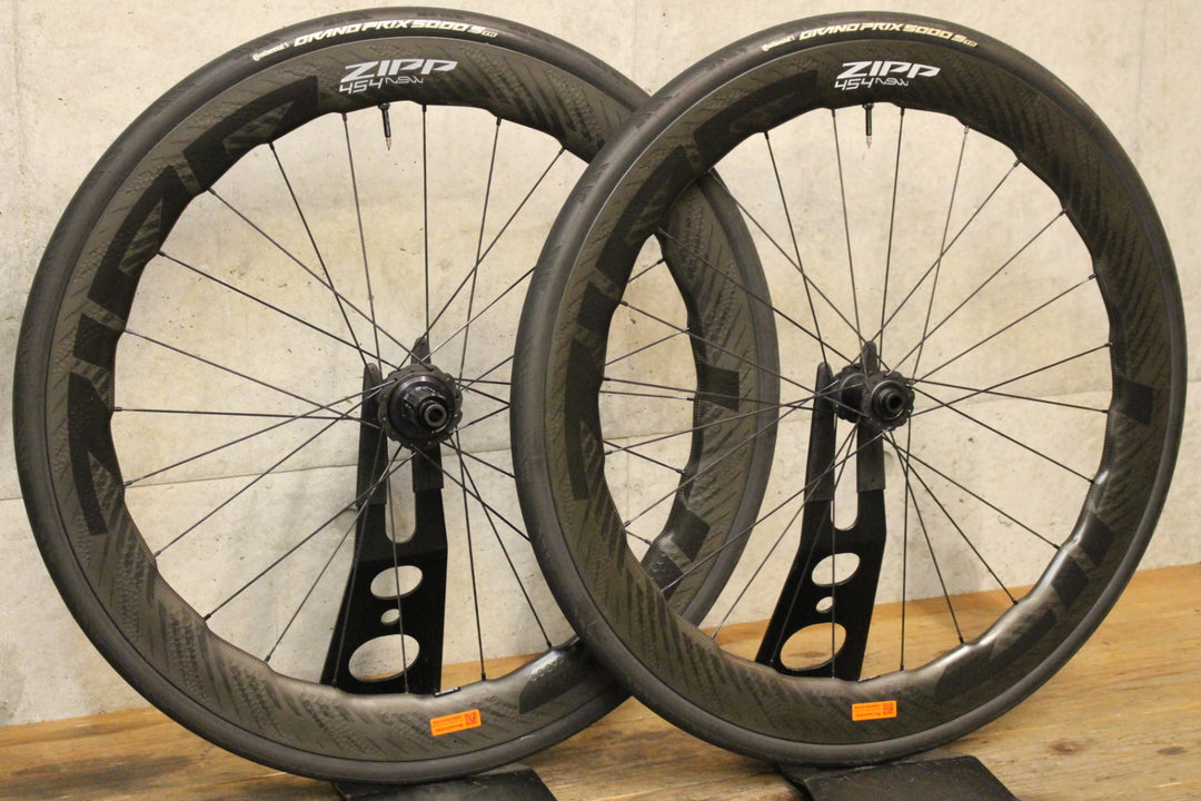 ジップ ZIPP NSW454 Tubeless DISC カーボン チューブレス ホイールセット シマノフリー 12S/11S フックレス 【福岡店】
