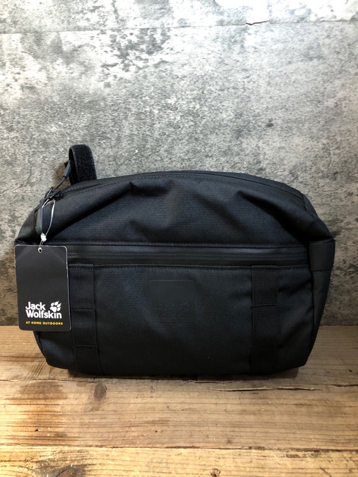 KE579 ジャックウルフスキン Jack Wolfskin ハンドルバーバッグ ポーチ ブラック