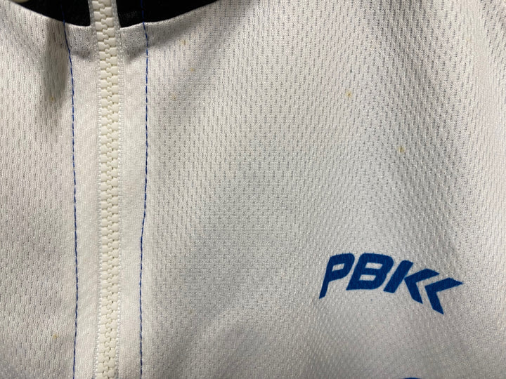 KB805 モア MOA 半袖 サイクルジャージ 青 白 L