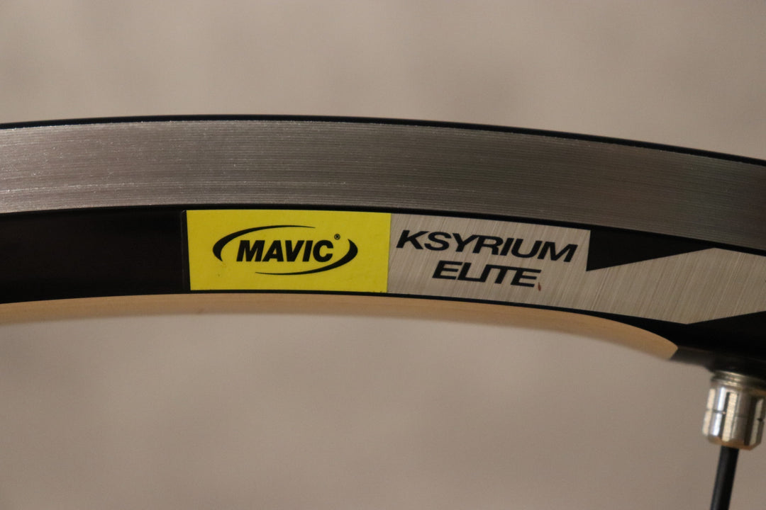 マヴィック MAVIC キシリウムエリート KSYRIUM ELITE シマノ 12/11S アルミ クリンチャー ホイールセット ナローリム 15C 【さいたま浦和店】