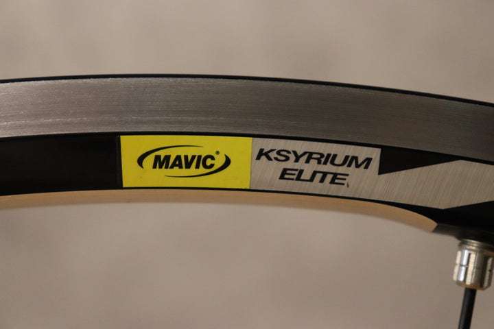 マヴィック MAVIC キシリウムエリート KSYRIUM ELITE シマノ 12/11S アルミ クリンチャー ホイールセット ナローリム 15C 【さいたま浦和店】