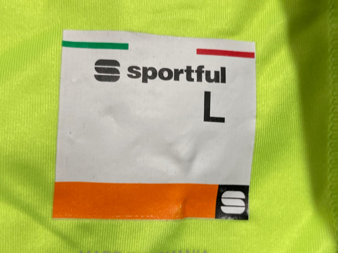 KJ852 スポーツフル sportful ジレ サイクルベスト 黄 L TINKOFF
