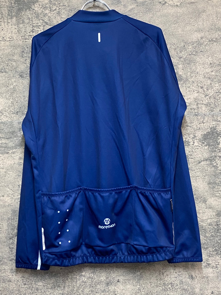 KN294 モーゼン morethan 長袖 サイクルジャージ 紺 3XL 裏起毛
