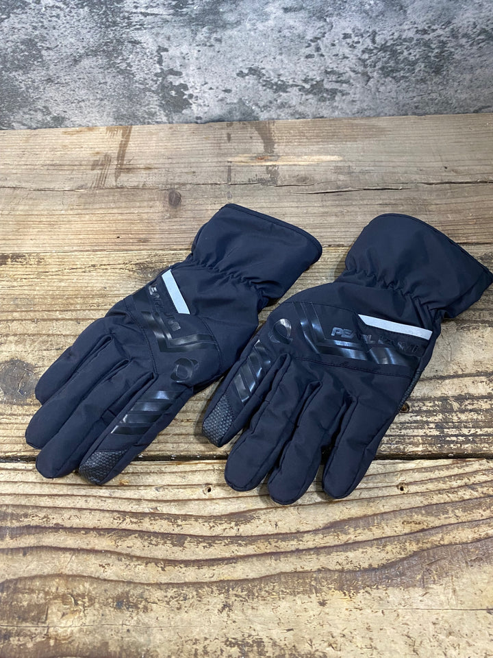 KJ043 パールイズミ PEARL iZUMi 長指 ウィンターグローブ 黒 M