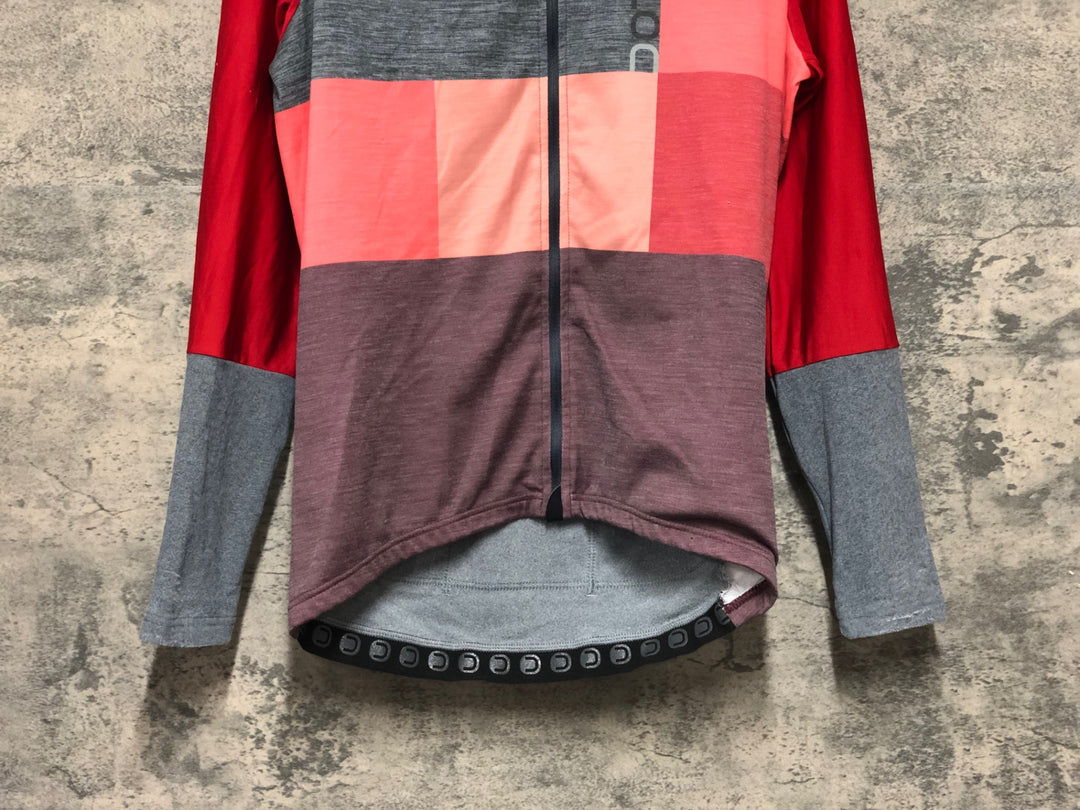 KM220 ドットアウト DOTOUT FANATICA WOOL JERSEY 長袖 サイクルジャージ グレー M