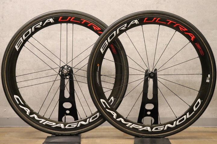 カンパニョーロ CAMPAGNOLO ボーラ ウルトラ BORA ULTRA 50 カーボン チューブラー ホイールセット カンパニョーロ 12/11S ワイドリム 【さいたま浦和店】