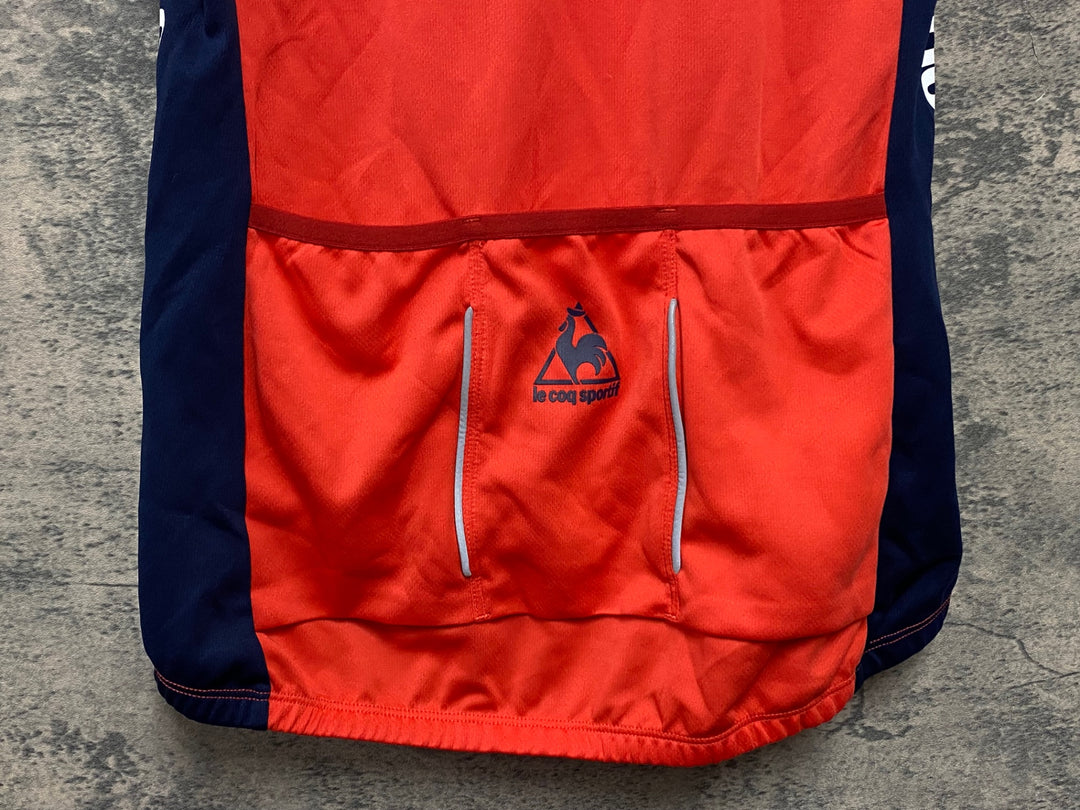 KJ956 ルコックスポルティフ le coq sportif 半袖 サイクルジャージ 赤 M