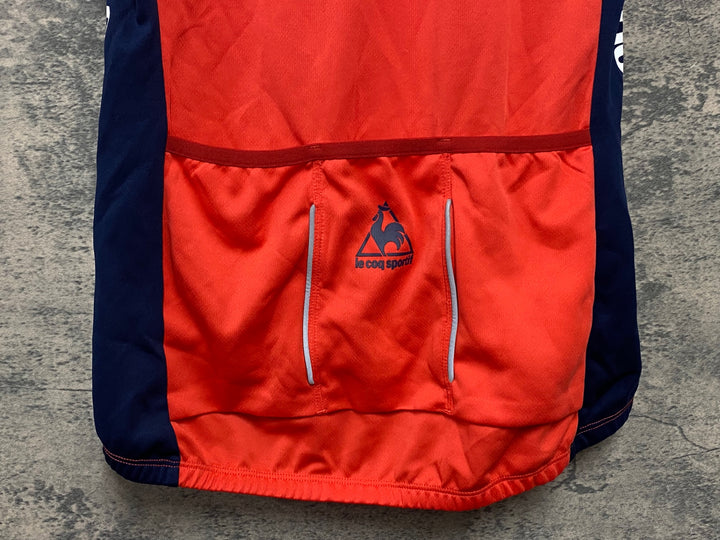 KJ956 ルコックスポルティフ le coq sportif 半袖 サイクルジャージ 赤 M