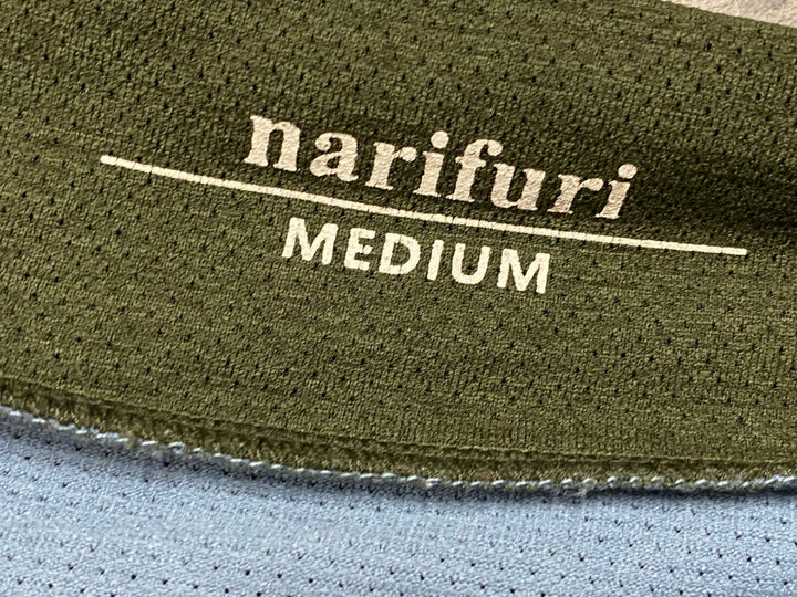 JL025 ナリフリ narifuri 半袖 サイクルジャージ 深緑 ターコイズ M