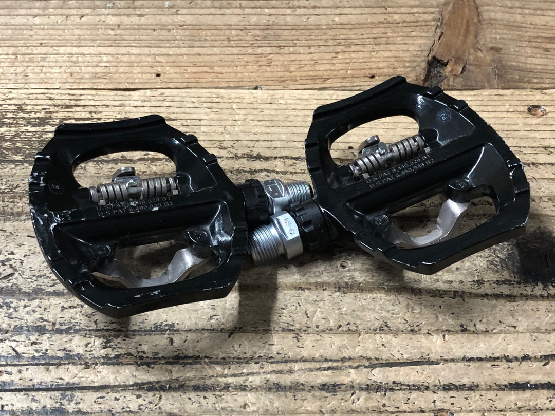 JW342 シマノ SHIMANO PD-A530 ビンディングペダル 片面フラット SPD 黒