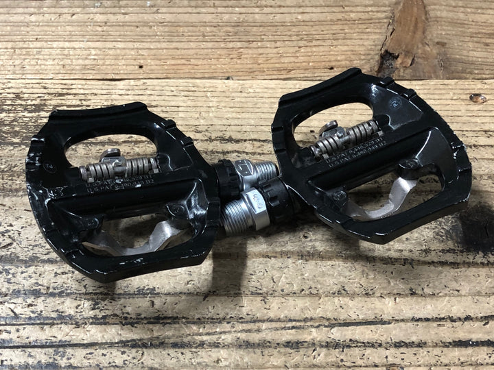 JW342 シマノ SHIMANO PD-A530 ビンディングペダル 片面フラット SPD 黒