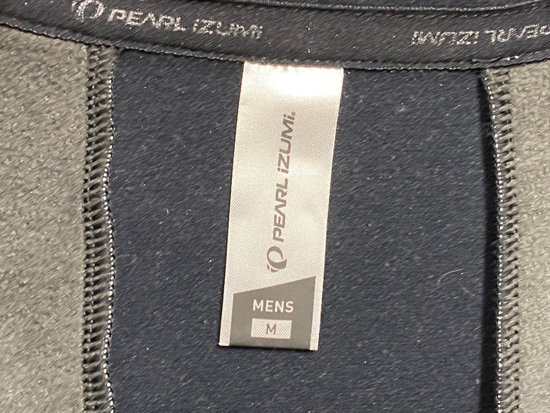 JG792 パールイズミ PEARL iZUMi 長袖 サイクルジャケット 白 黒 M 裏起毛