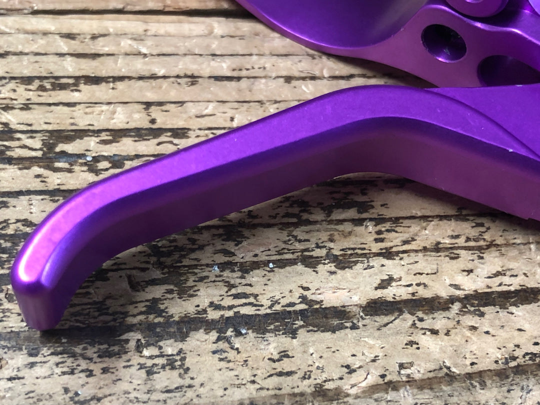KG081 ポール PAUL CROSS LEVER ブレーキレバー パープル Φ31.8 左