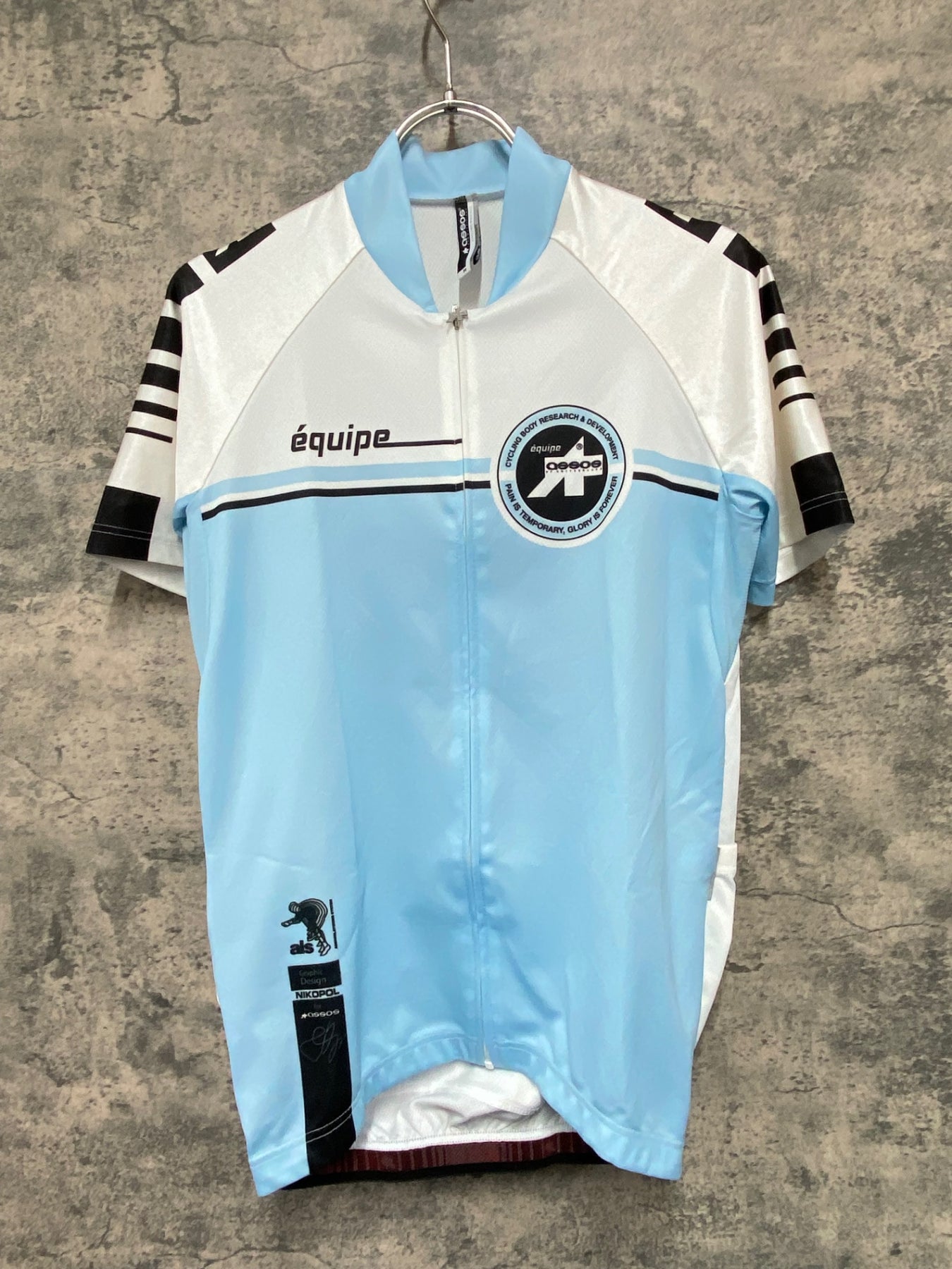 KA778 アソス Assos 半袖 サイクルジャージ 白 水色 M – BICI AMORE