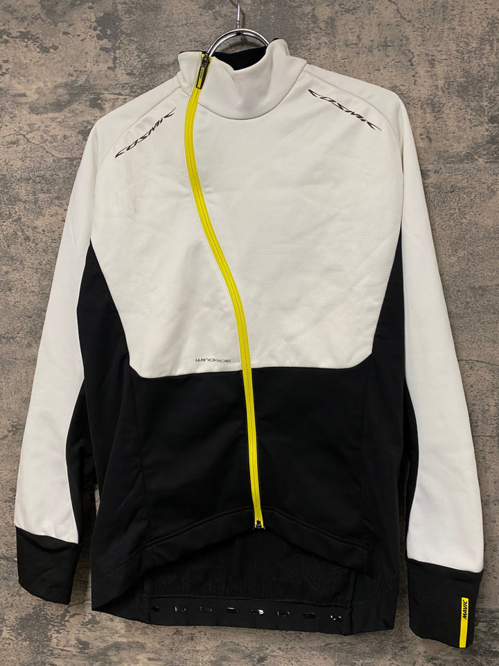 KH355 マヴィック MAVIC COSMIC PRO JACKET 長袖 サイクルジャケット 白/黒 M