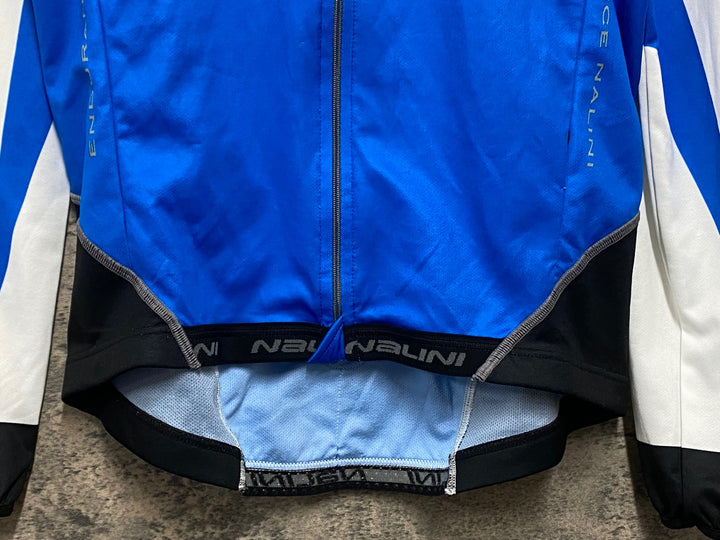 KK004 ナリーニ NALINI 長袖 サイクルジャージ 青 M ※背面ポケットに穴あり