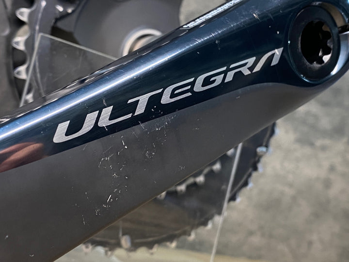 JO125 シマノ SHIMANO アルテグラ ULTEGRA FC-R8000 クランクセット 165mm 50/34T 11S リコール点検済み ※表面へこみ、タッチアップ跡あり