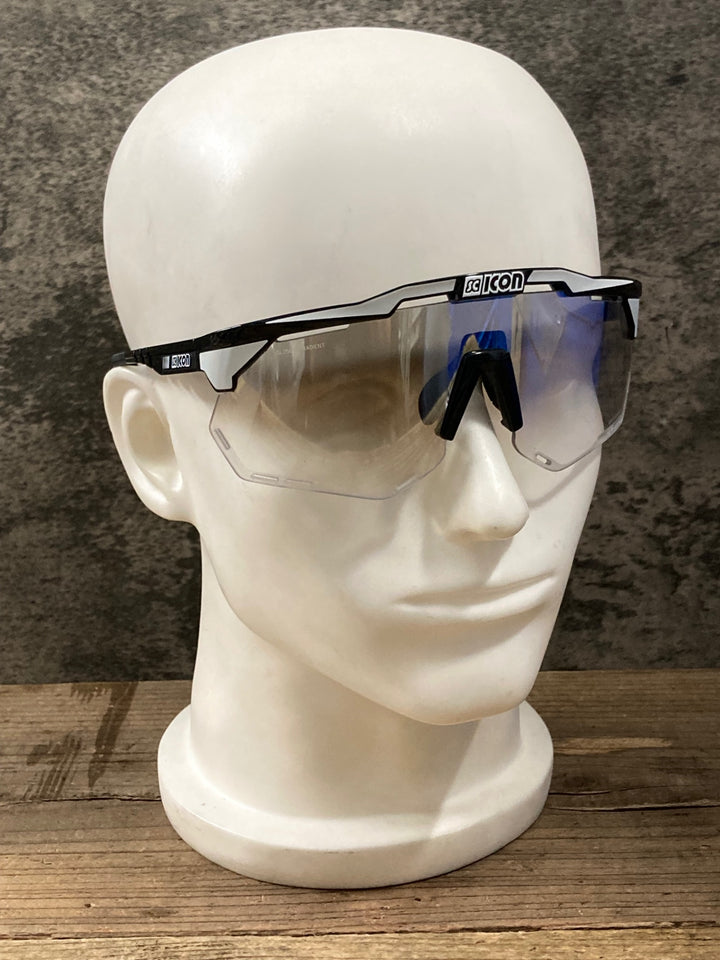 KP305 シーコン SCICON AEROSHADE XL SL2505/GRADIENT XL サングラス アイウェア 白 黒 ※汚れ
