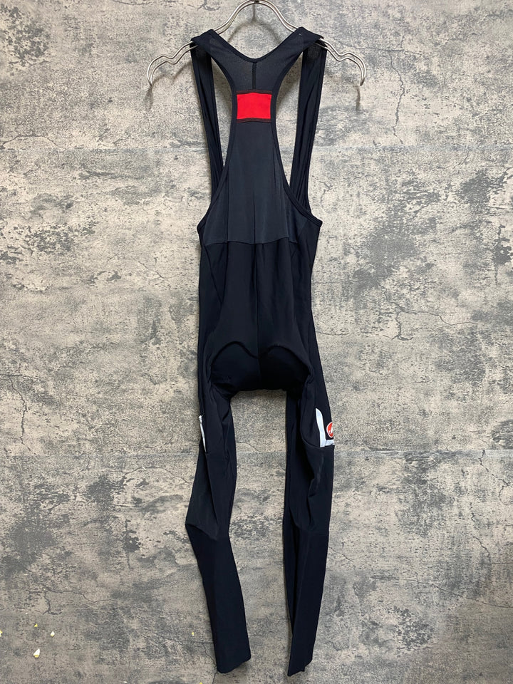 KB687 カステリ CASTELLI ビブタイツ 黒 M 裏起毛 ※擦れ