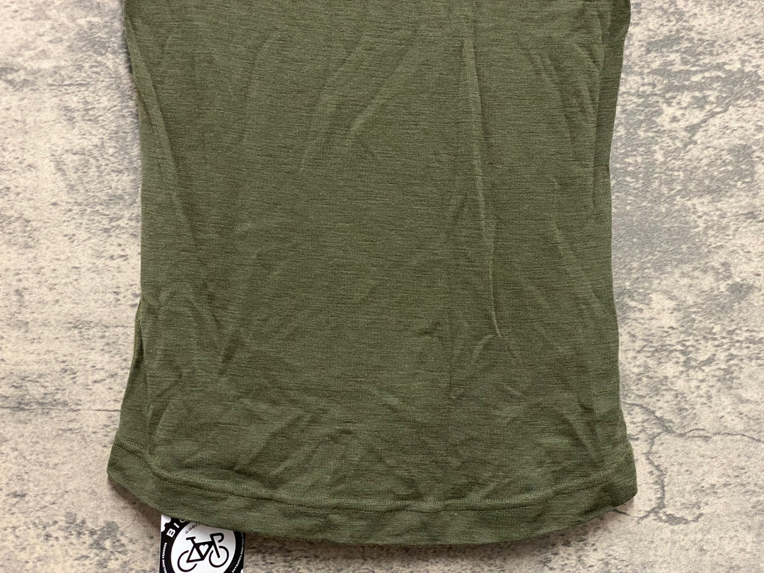 KM409 ラファ Rapha MERINO BASE LAYER - SHORT SLEEVE 半袖 ベースレイヤー カーキ XS
