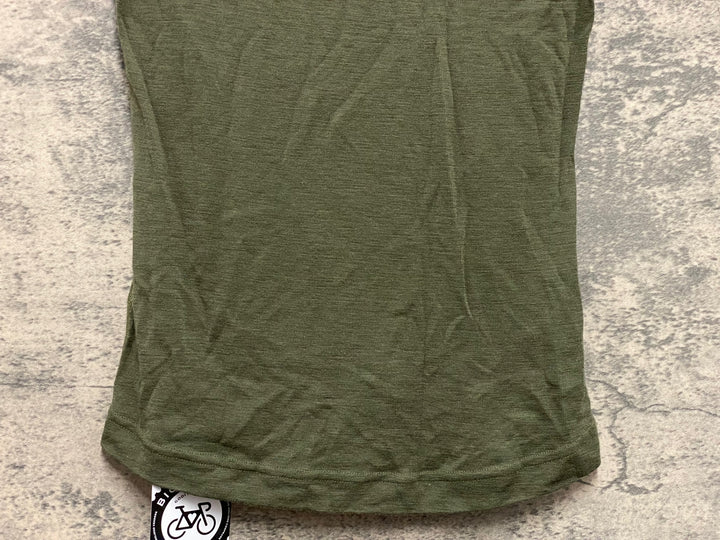 KM409 ラファ Rapha MERINO BASE LAYER - SHORT SLEEVE 半袖 ベースレイヤー カーキ XS