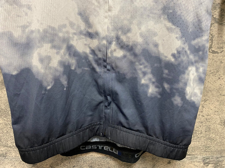 JZ674 カステリ CASTELLI ポールヴィリ POLVERE JERSEY 半袖 サイクルジャージ Mサイズ グレー